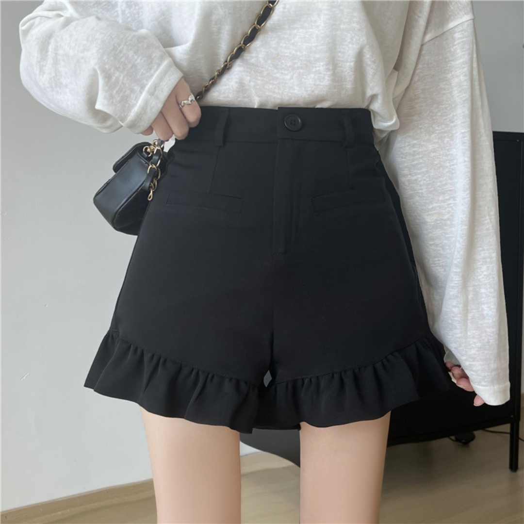 ruffle short pants lf3086