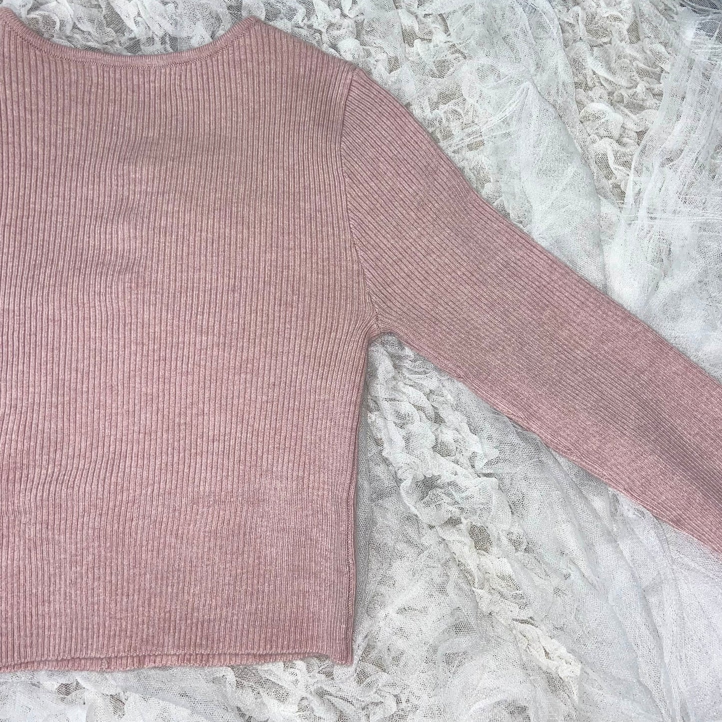 【即納】Chest ribbon tops lf-s1018