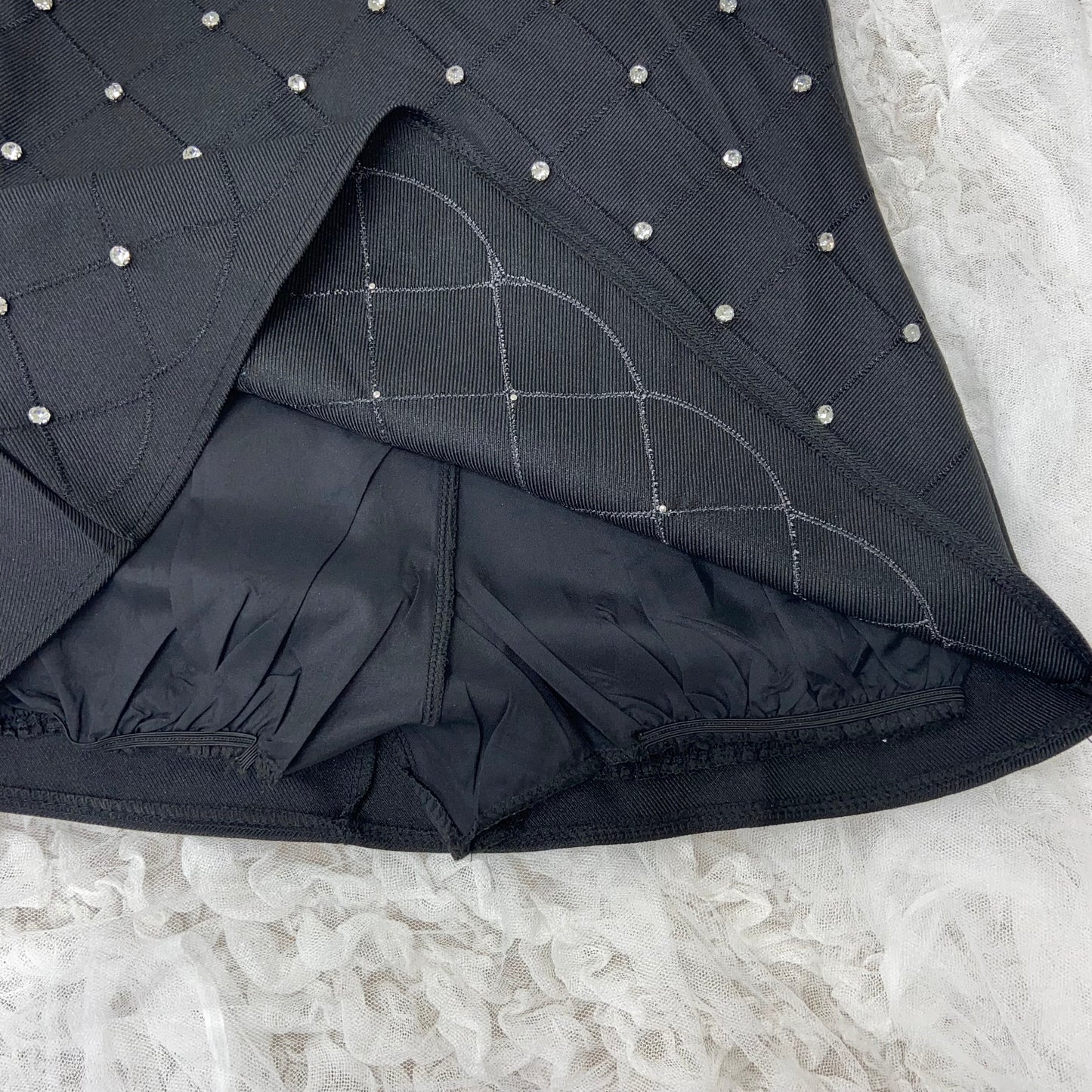 【即納】Sparkly stone skirt pants lf-s1010-1