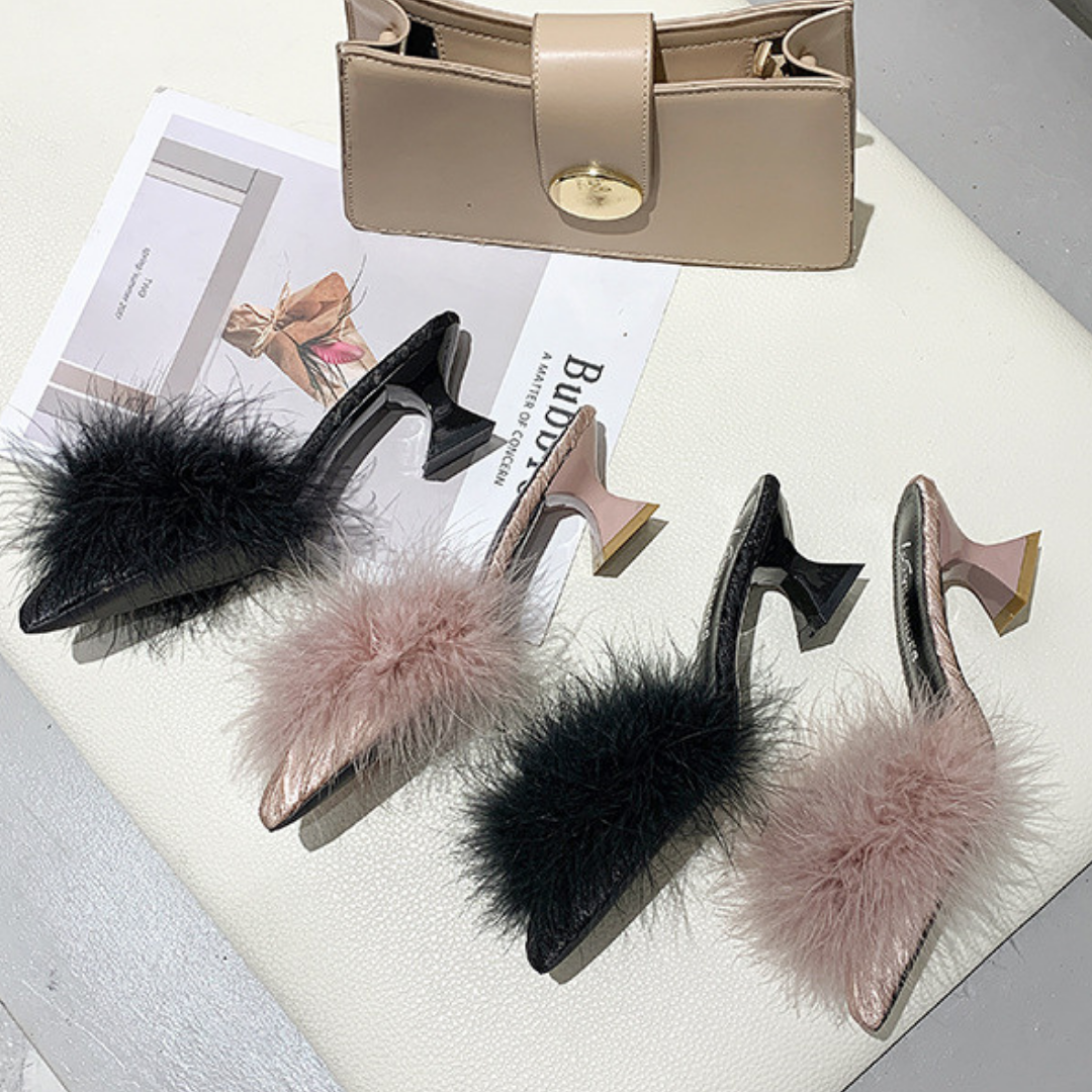 pointed fur mule lf1285