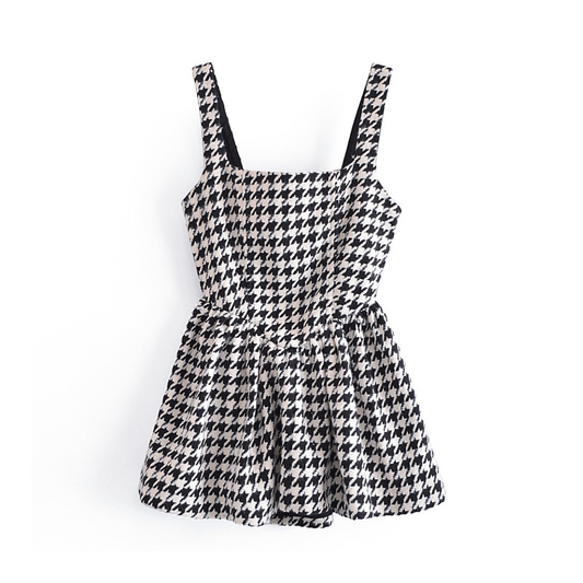 houndstooth cami onepiece lf1828
