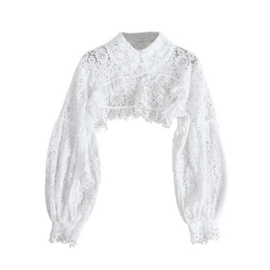 lace short blouse lf1781