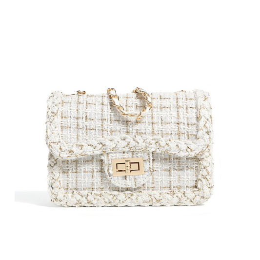 tweed square shoulder bag lf1766