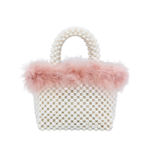 pearl fur bag lf2251-1【即納】