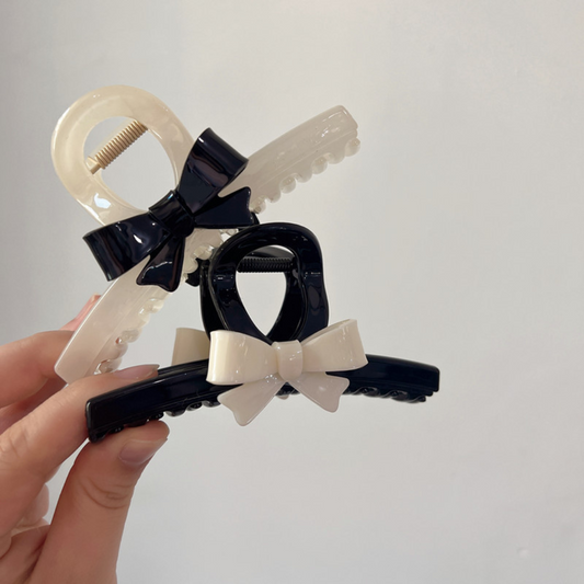 monotone ribbon hair clip lf1935