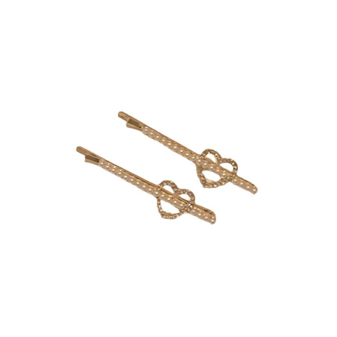 pearl line heart hair pin lf2172