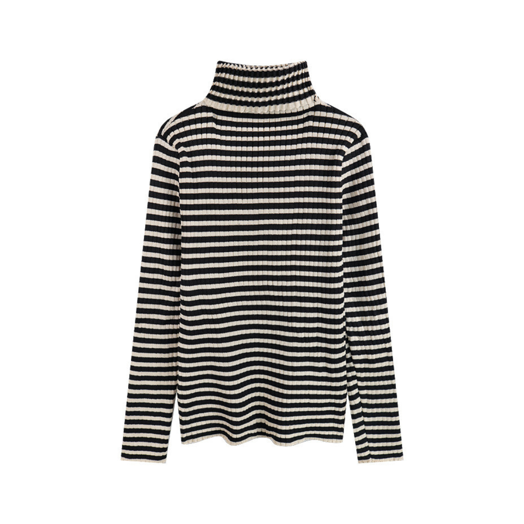 border turtleneck knit lf2002 – La Florence