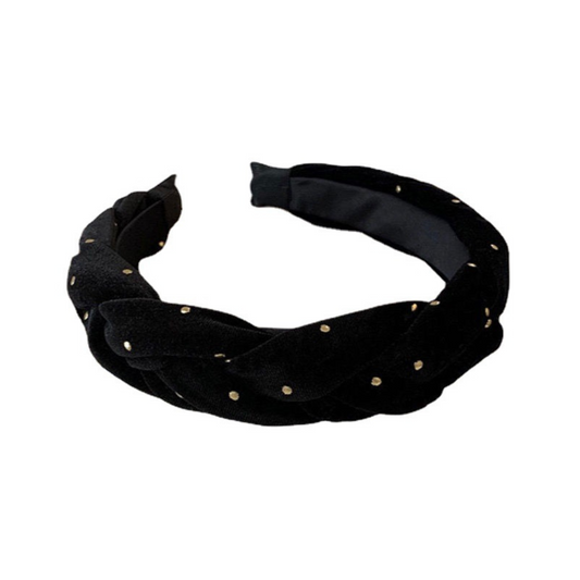 gold dot twist headband lf2124