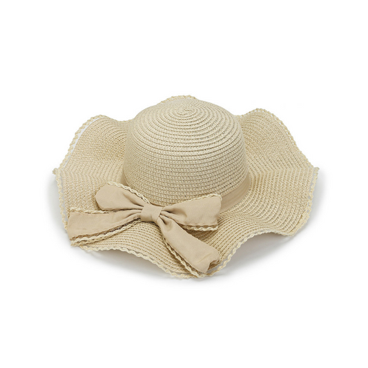 wave brim straw hat lf1549