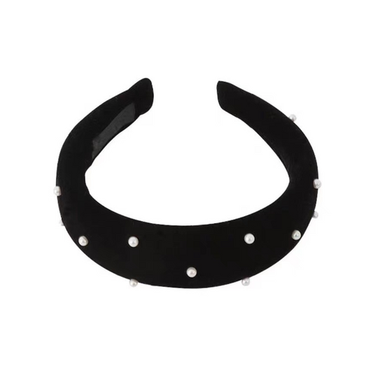 pearl velvet headband lf2117