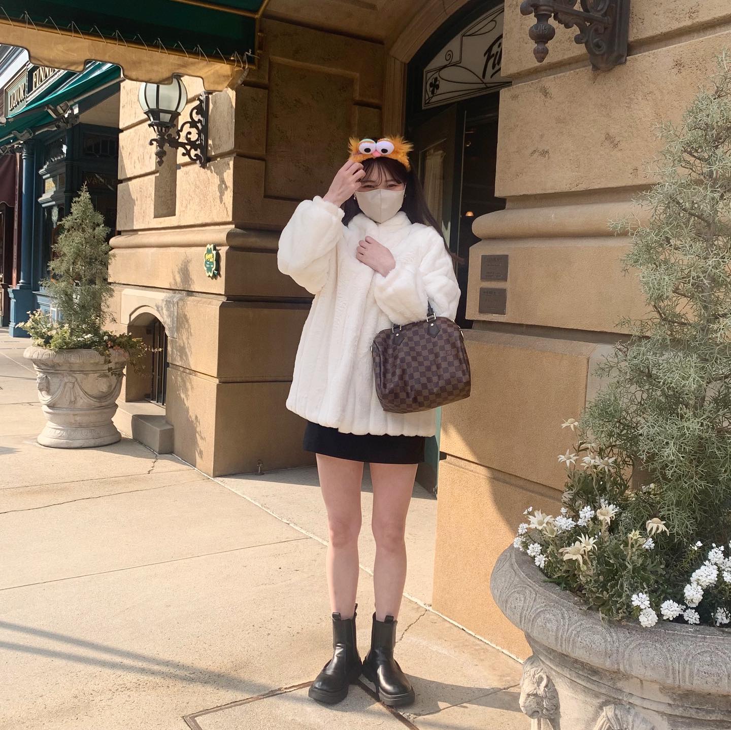 【即納】line fur coat lf1214-1