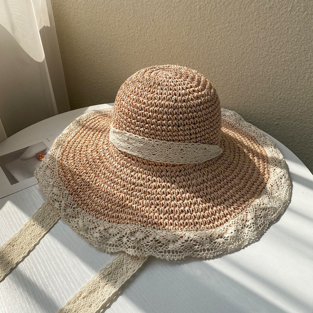 lace girly straw hat lf1411