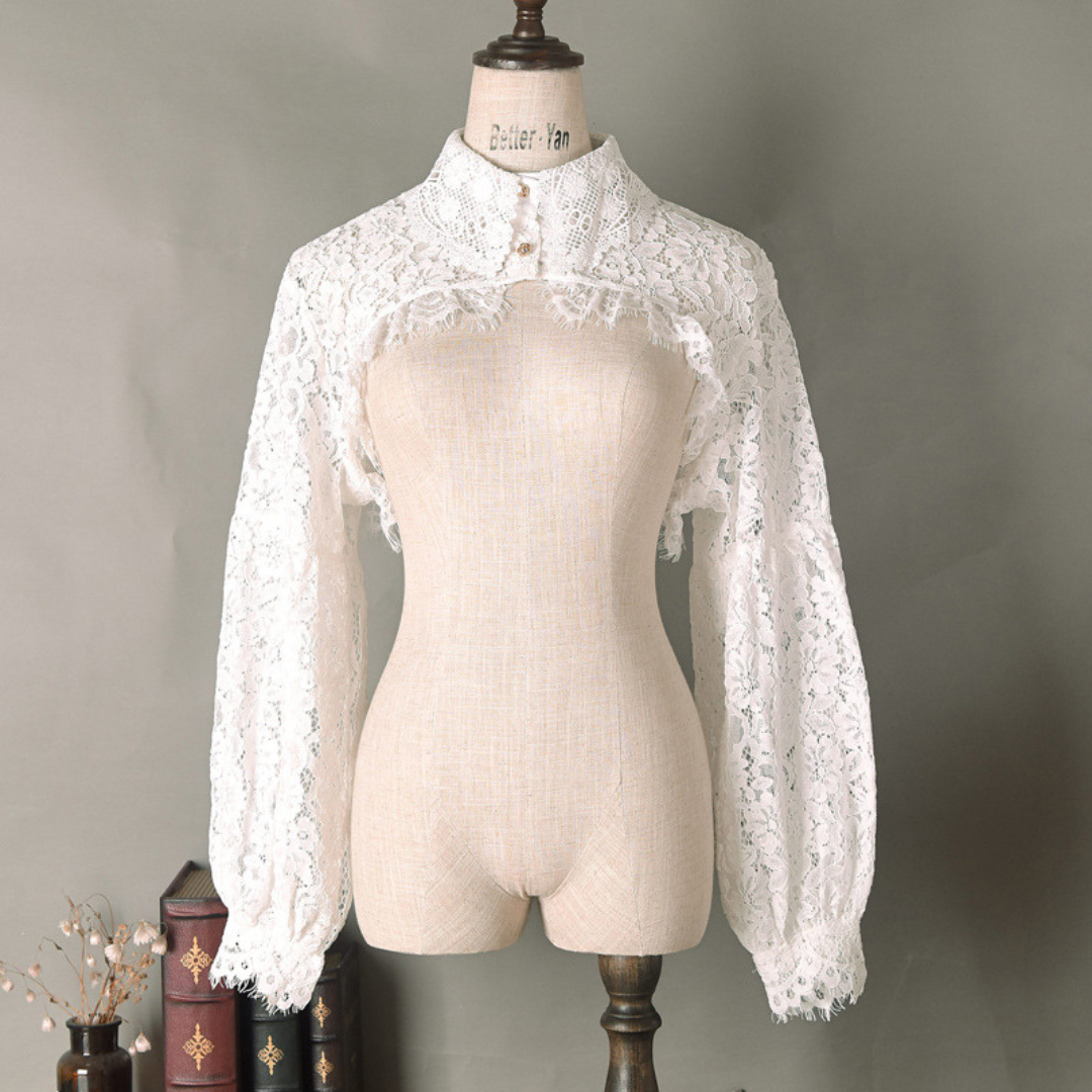 lace short blouse lf1781