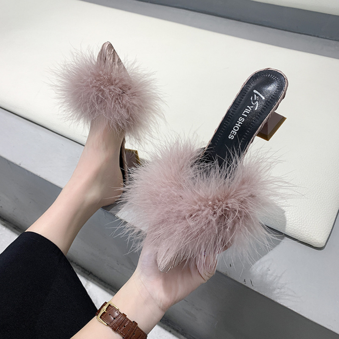 pointed fur mule lf1285