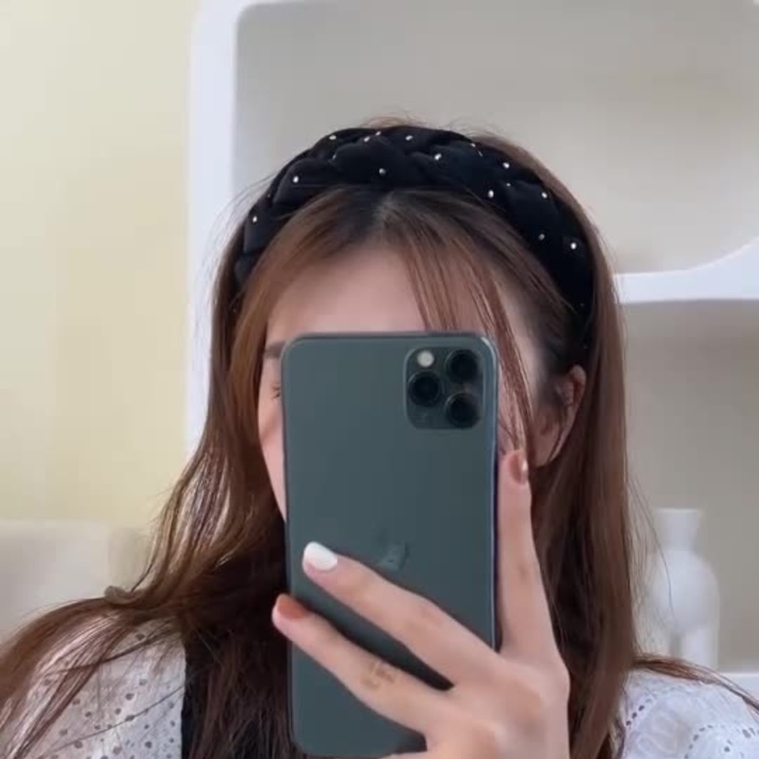 gold dot twist headband lf2124