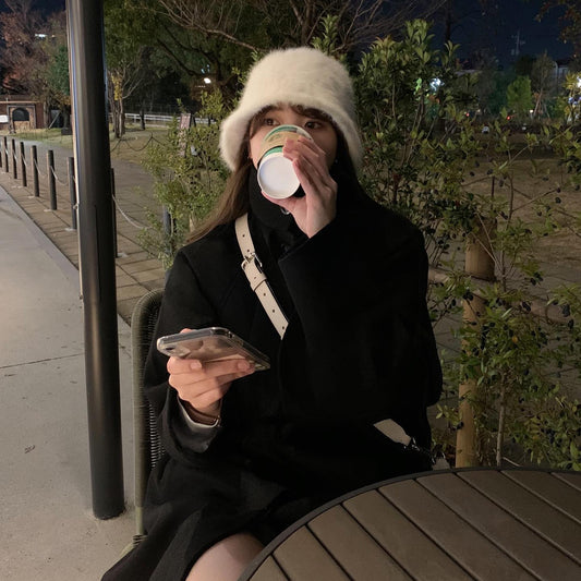 mohair bucket hat lf1812