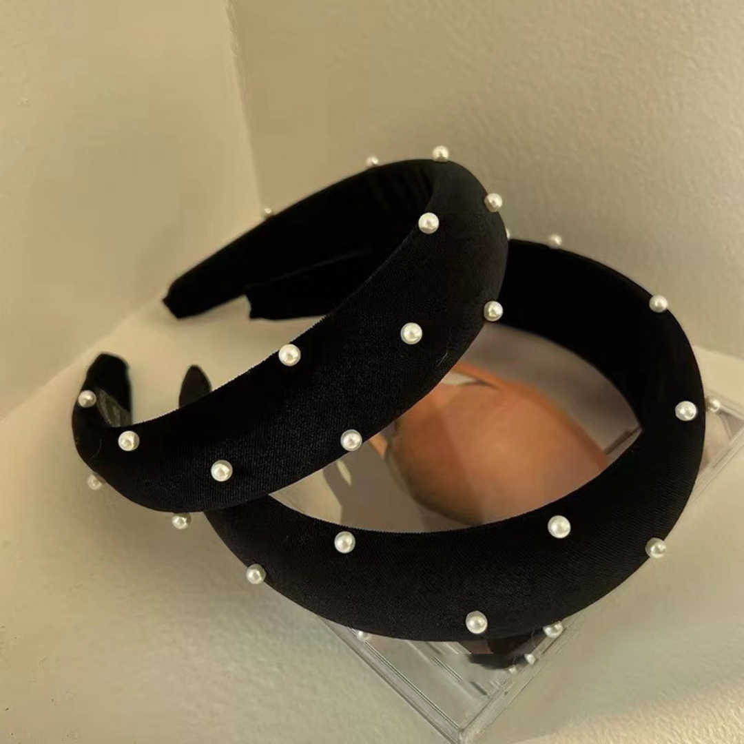 pearl velvet headband lf2117