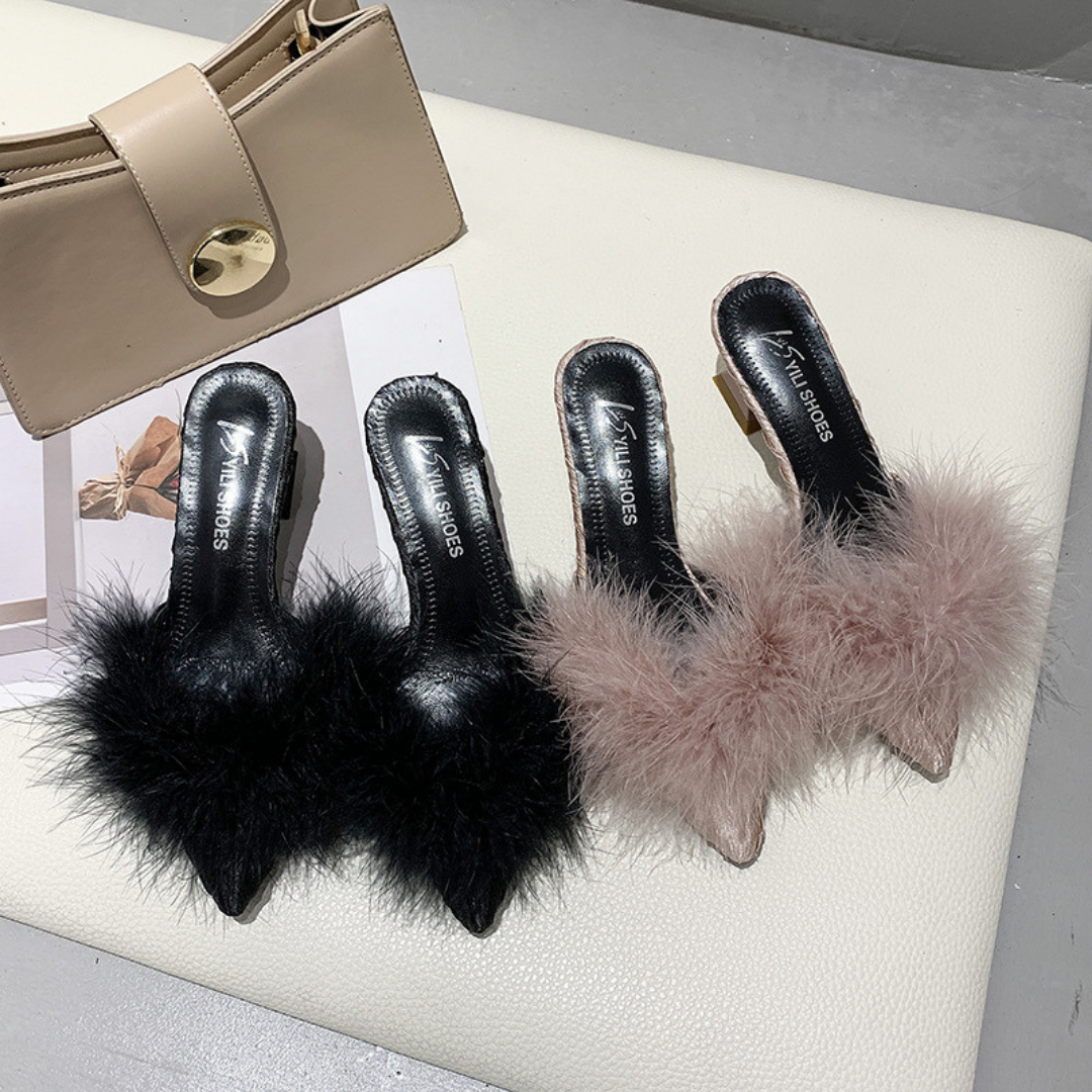 pointed fur mule lf1285