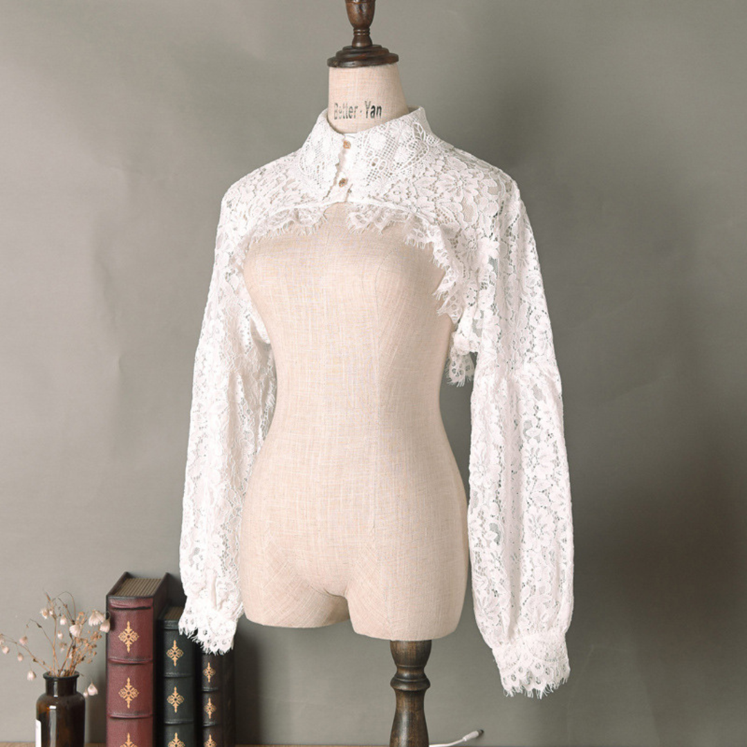 lace short blouse lf1781
