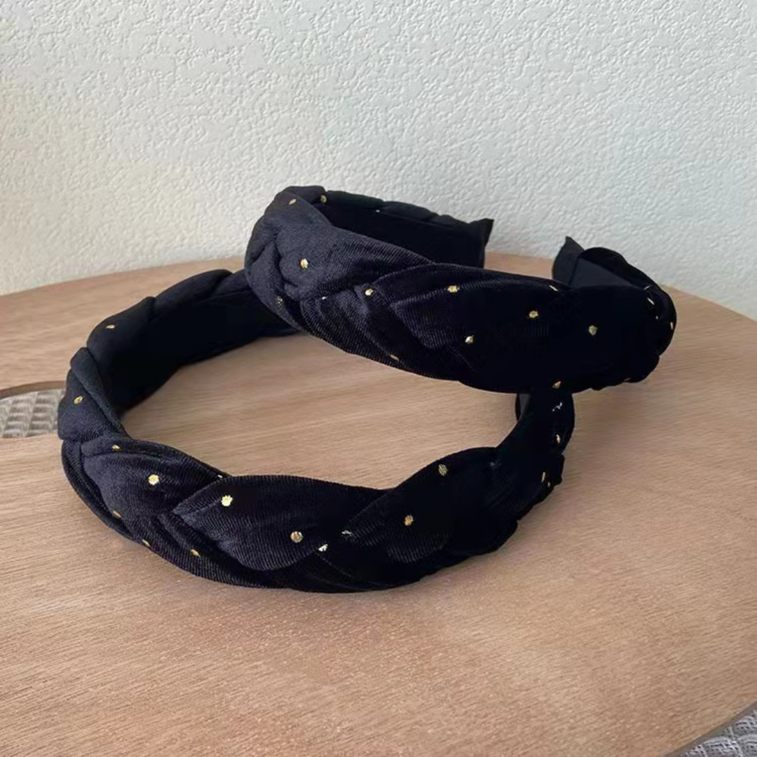 gold dot twist headband lf2124