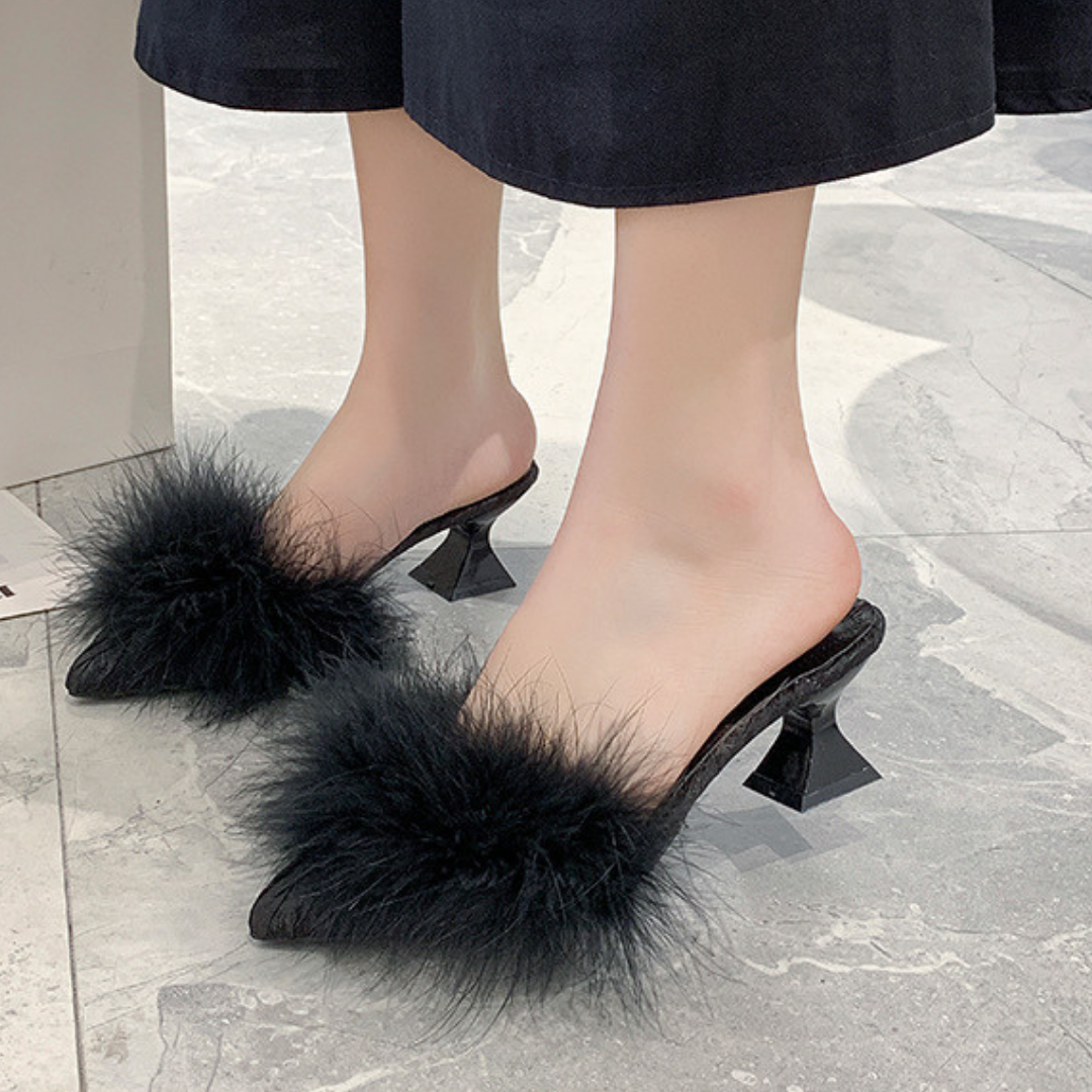pointed fur mule lf1285