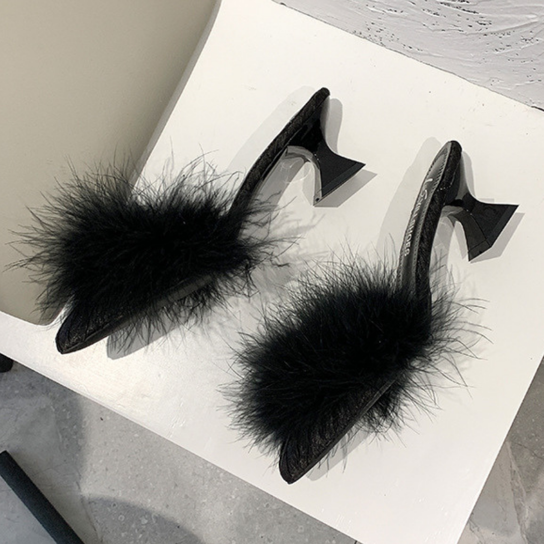 pointed fur mule lf1285