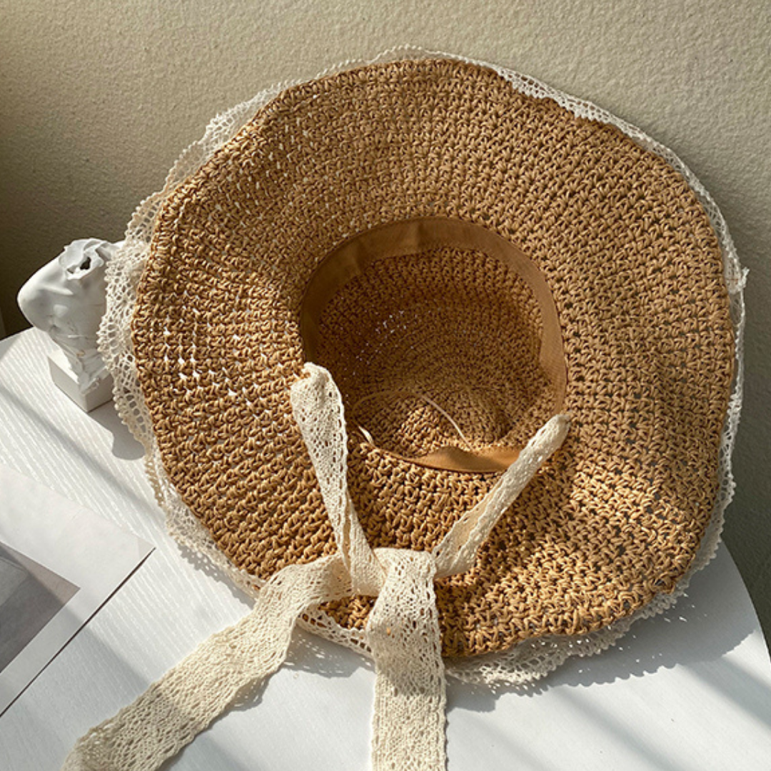 lace girly straw hat lf1411