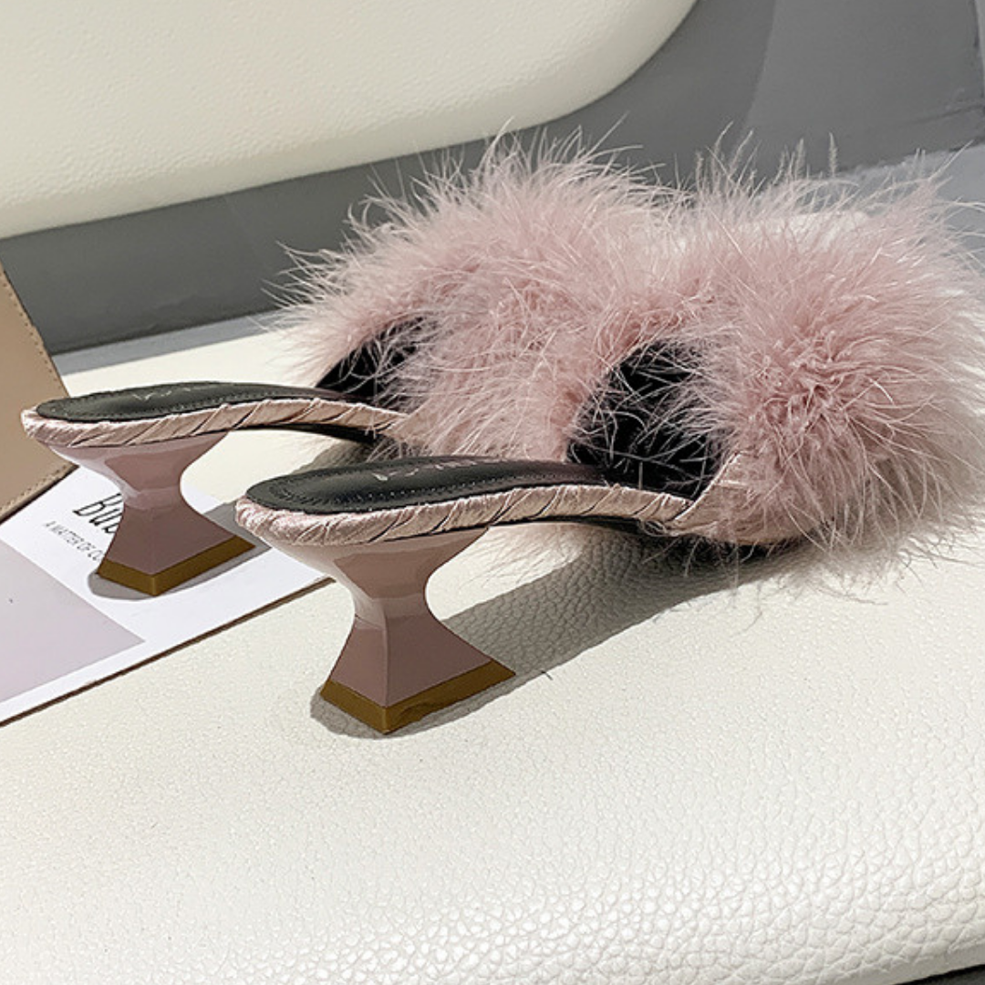pointed fur mule lf1285