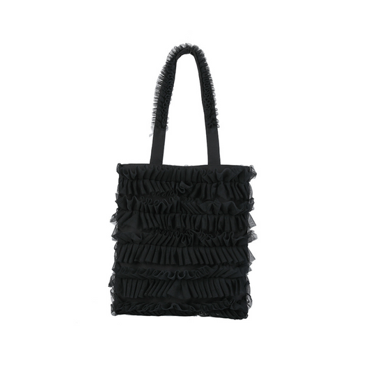 tulle ruffle tote bag lf2994