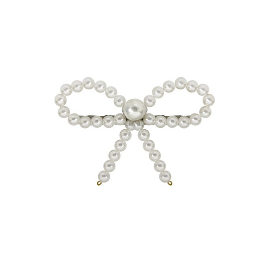 pearl ribbon barrette lf3241【即納】