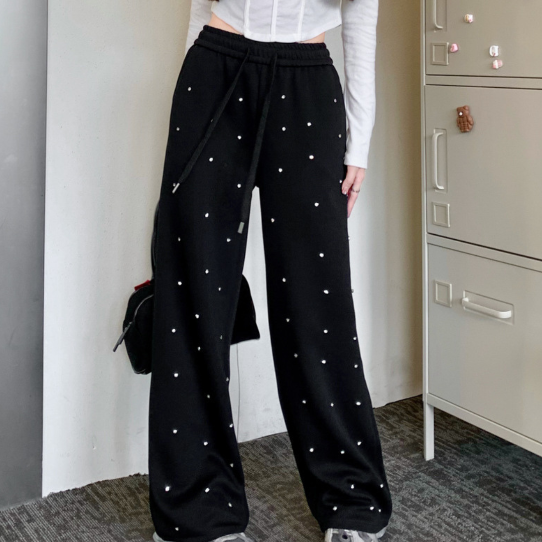 glitter stone sweatpants lf3127