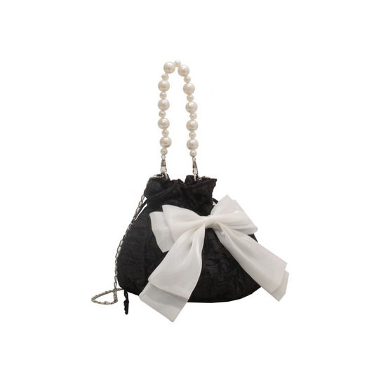 【Ranking9位】large ribbon drawstring bag lf3243