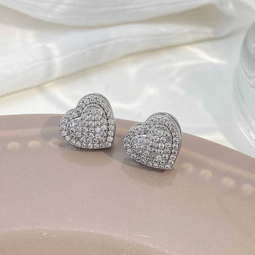 luxury heart earring lf2826-1【即納】