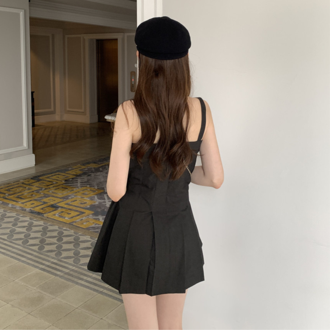 square pleats onepiece lf3301