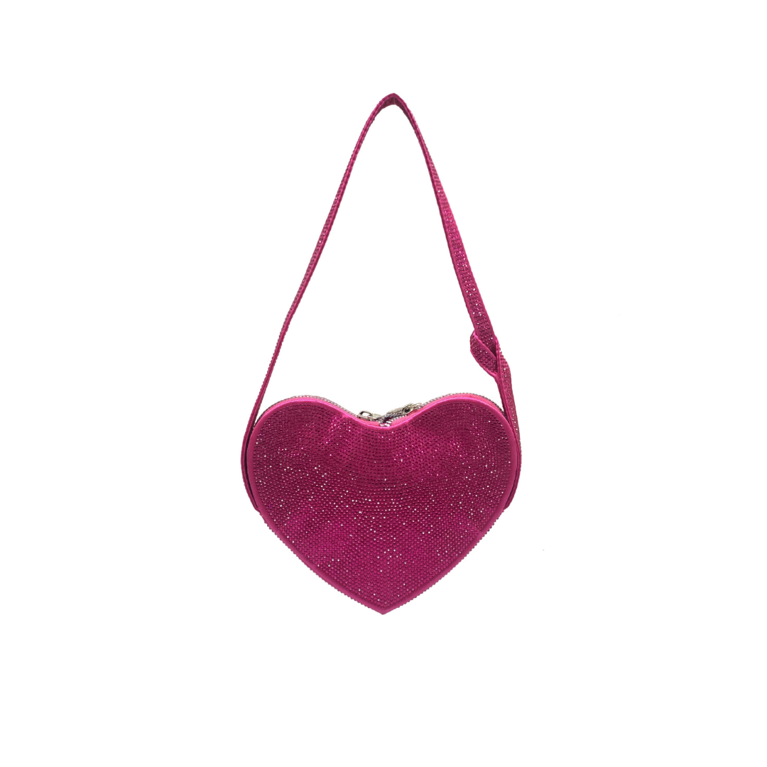 heart-shaped glitter bag lf2950