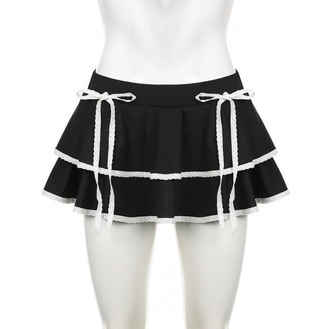 lace hyper mini skirt lf3033