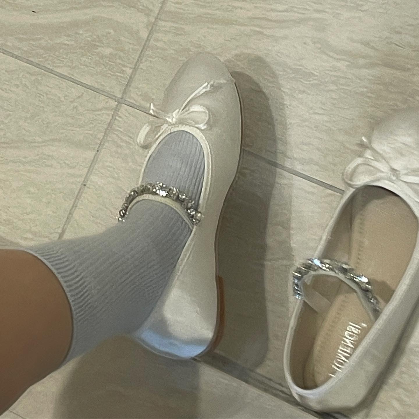 bijou strap ballet shoes lf1863