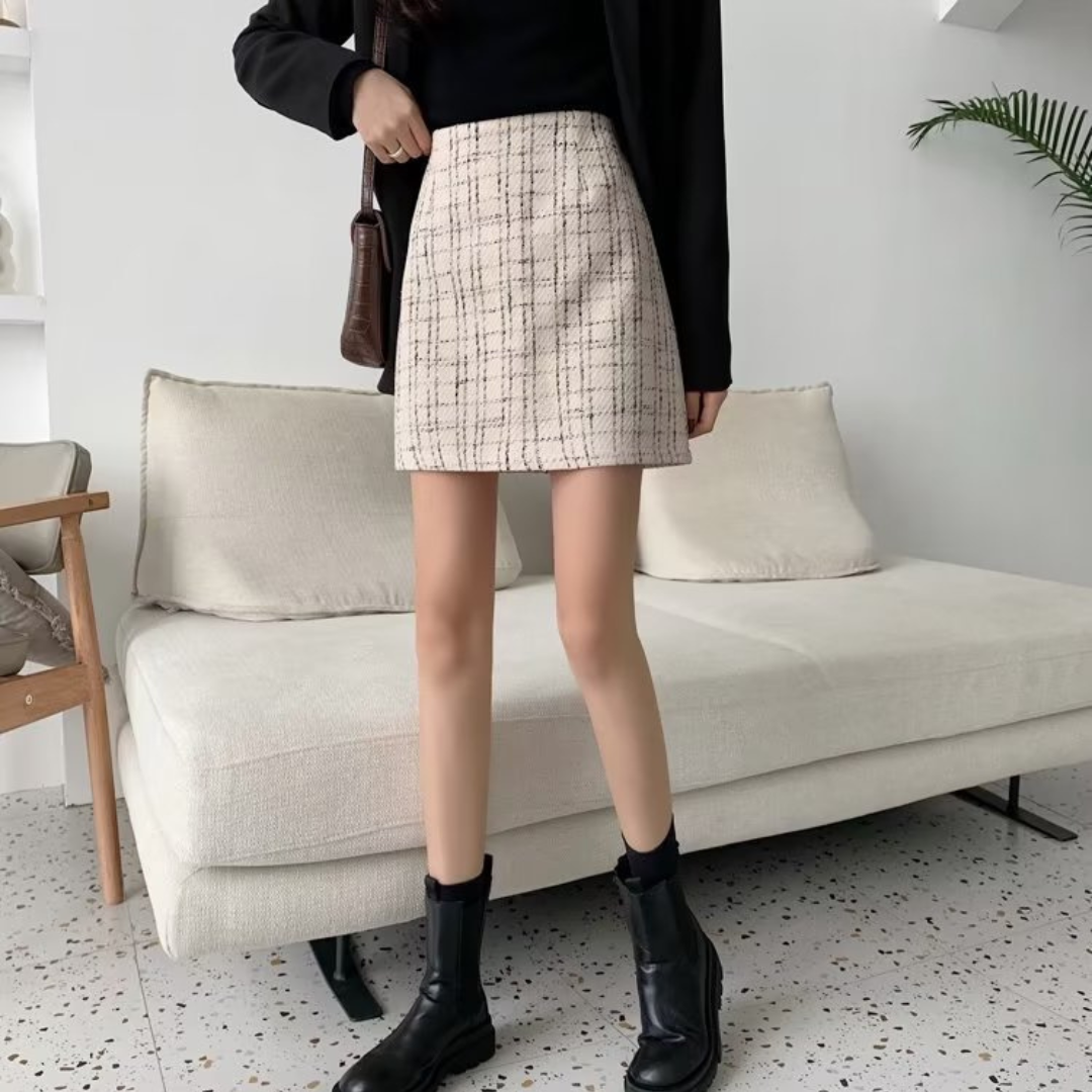 A-line mini skirt　lf2584