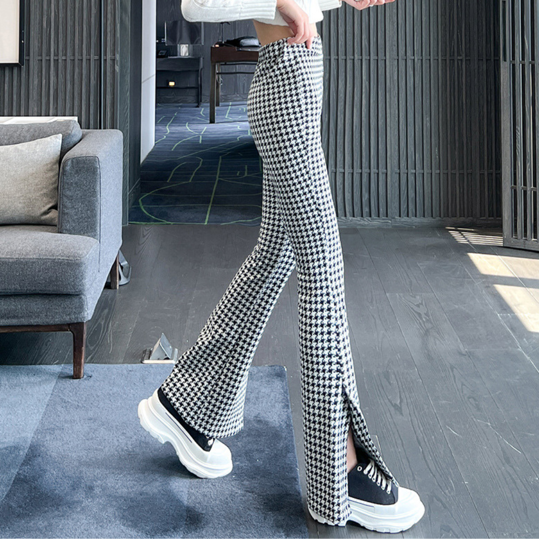 houndstooth pants  lf3115