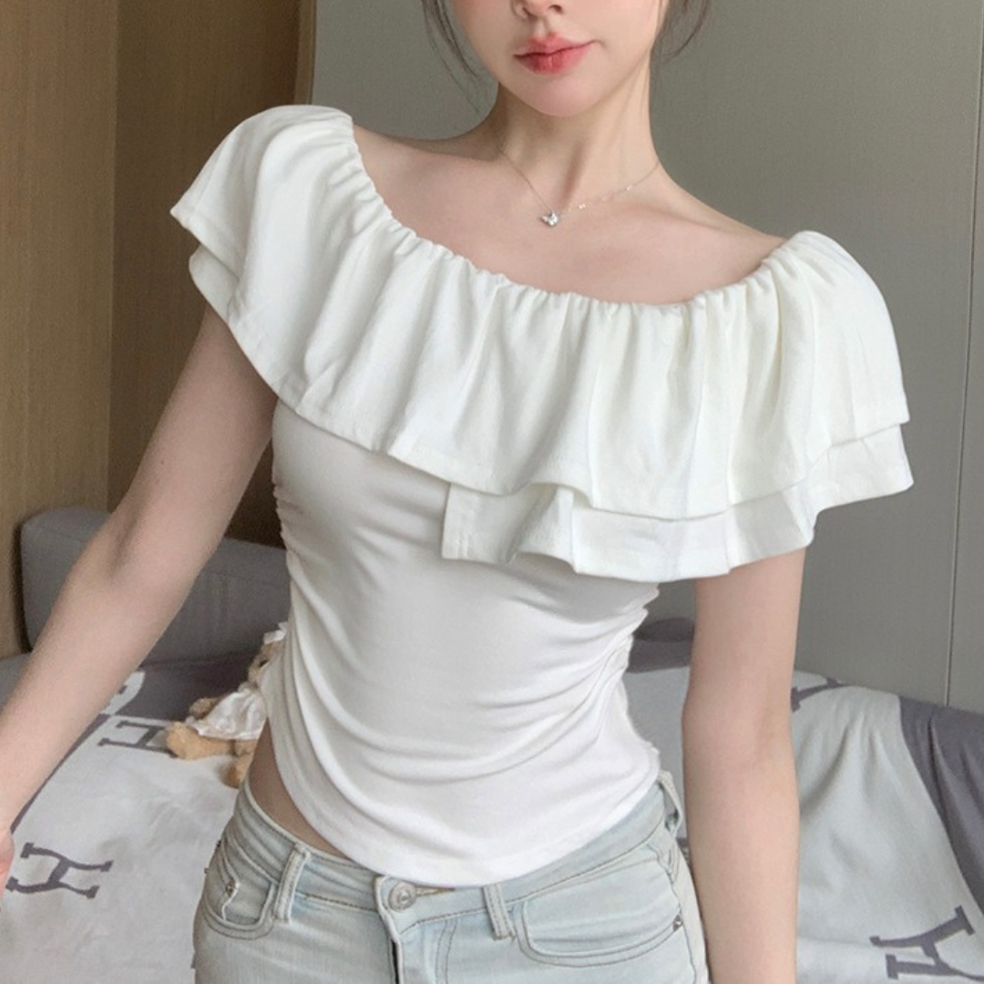 fit off shoulder tops lf3303