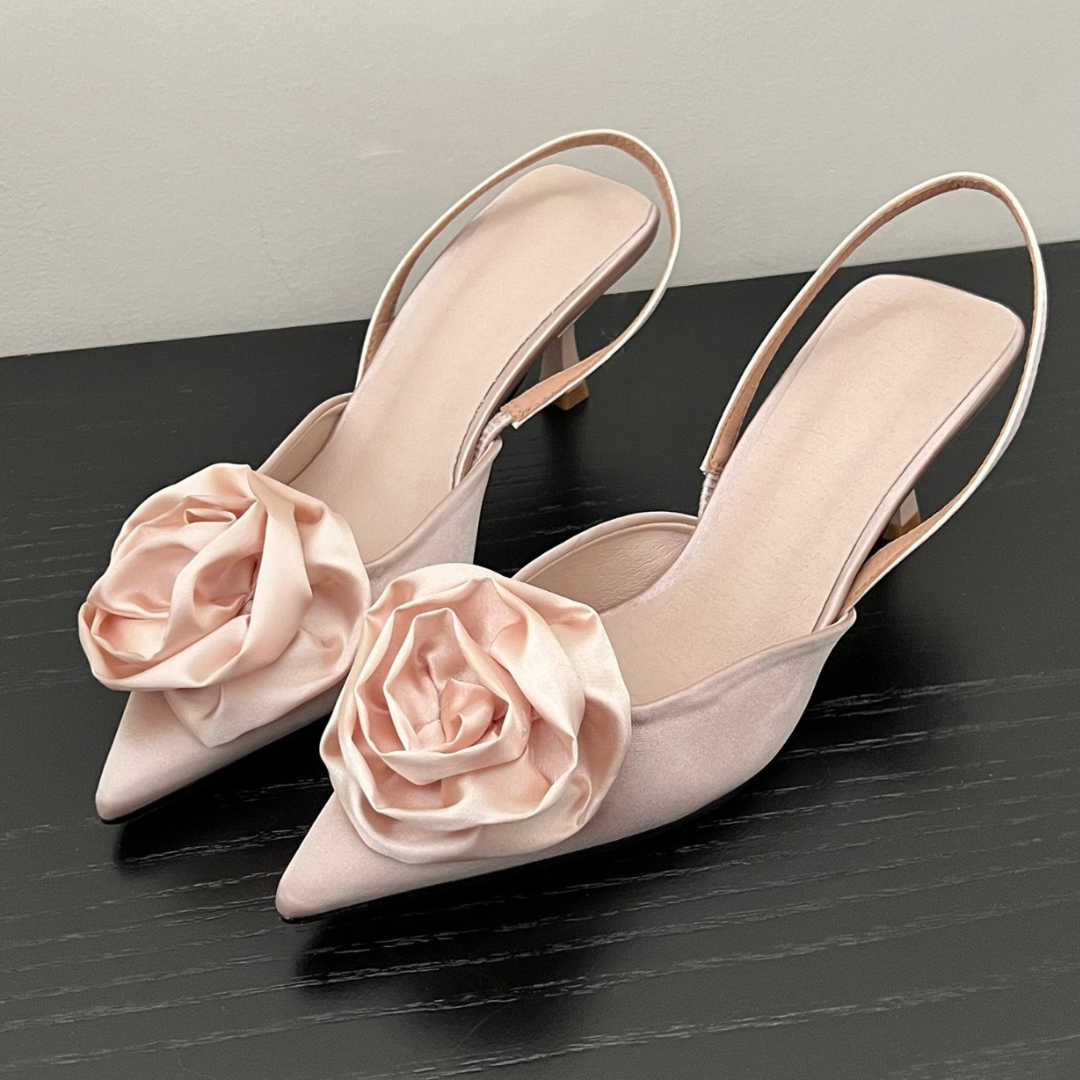 rose mule pumps lf2992