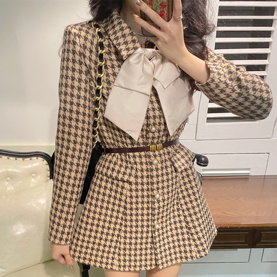 RUMCHE♡Lame Houndstooth One-pieceその他