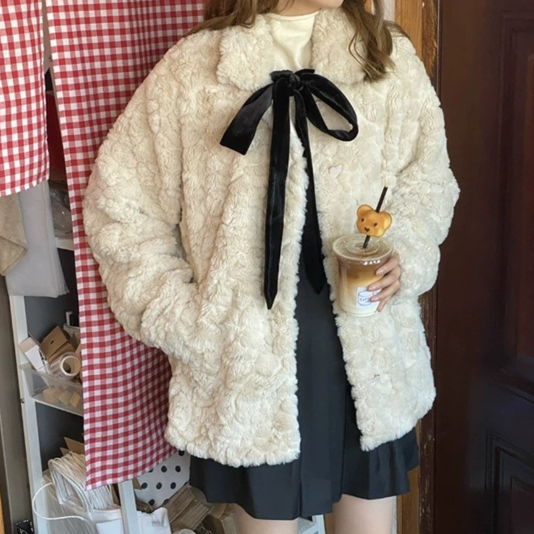 【Ranking18位】mokomoko girly coat lf2739