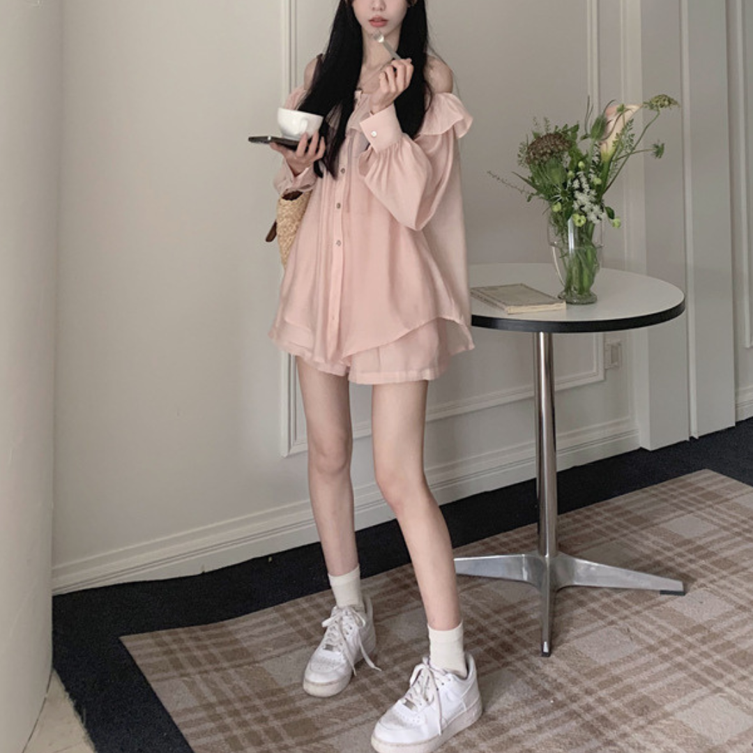 fluffy blouse setup lf3310