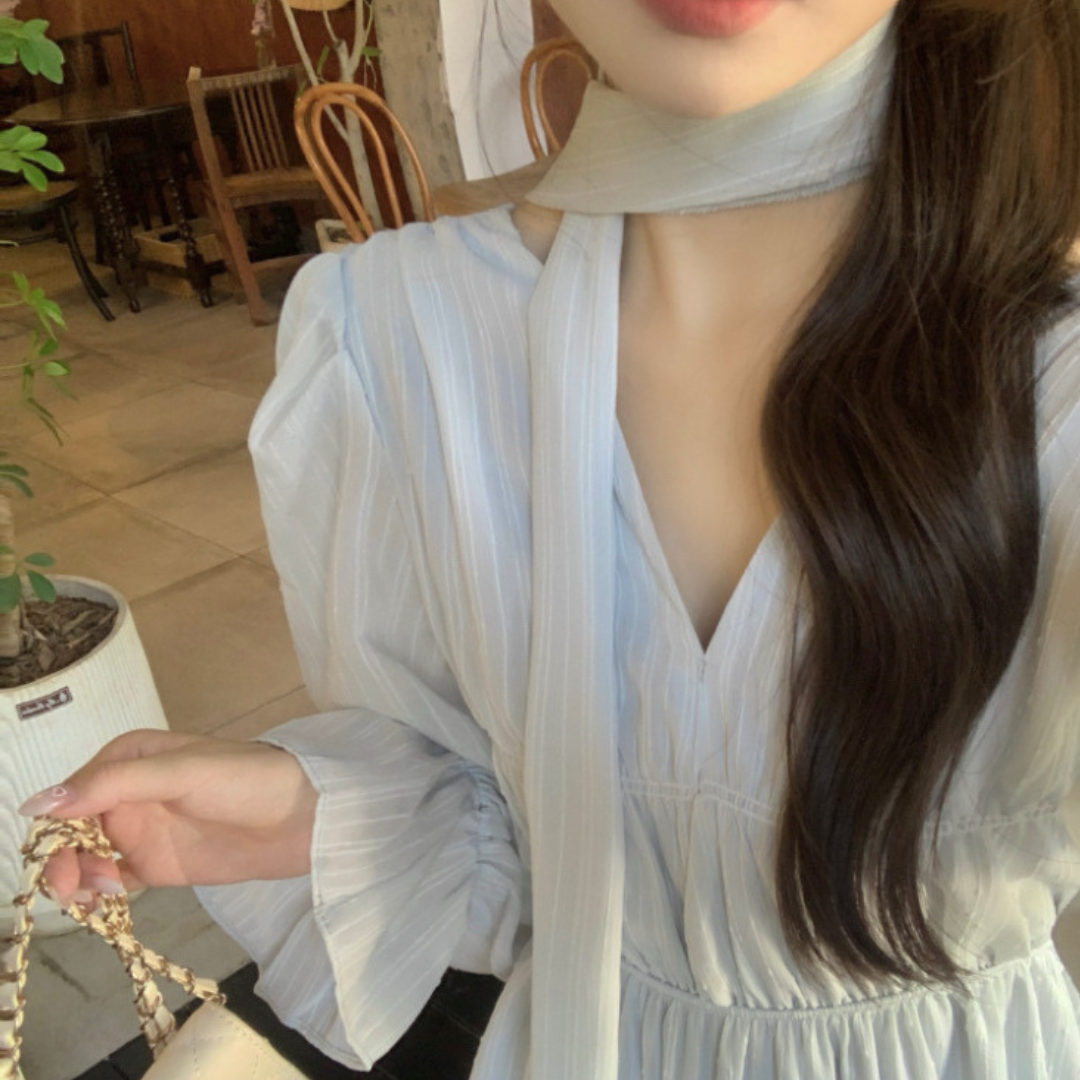 【即納】chiffon pastel onepiece lf3228