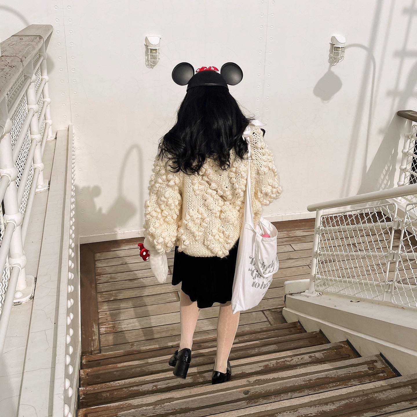 ponpon knit cardigan lf1036