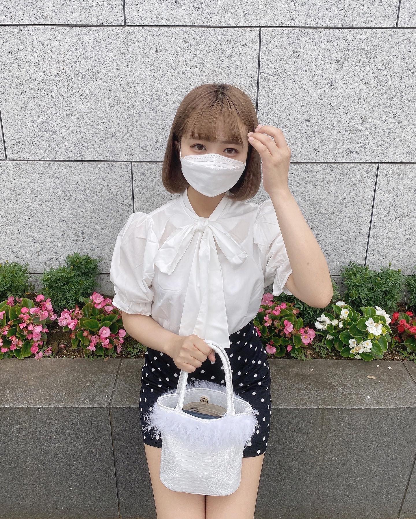 dot mini skirt lf1089-1【即納】