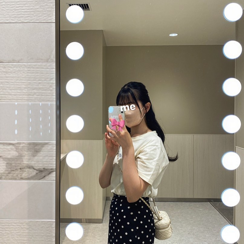 dot mini skirt lf1089-1【即納】