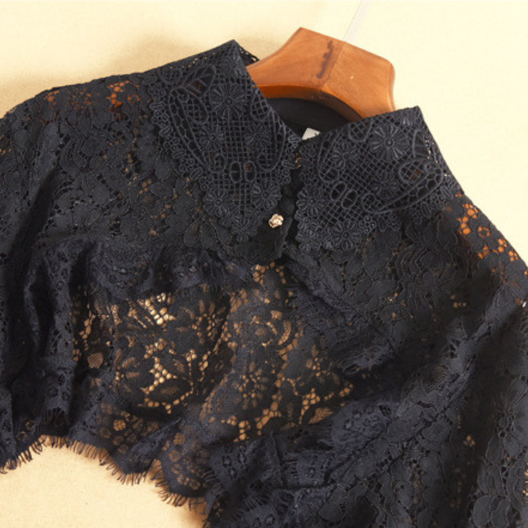 lace short blouse lf1781