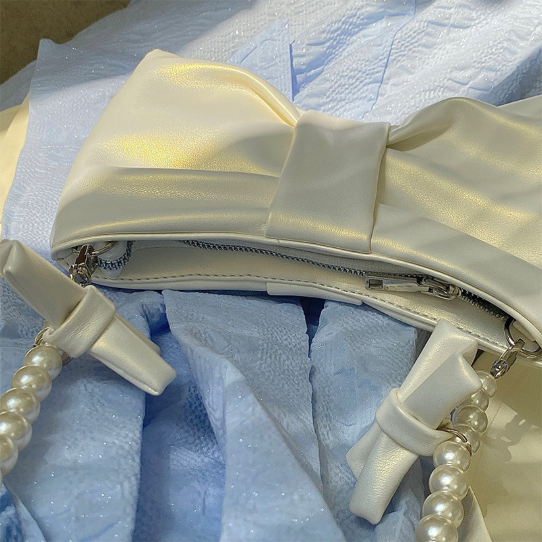 ribbon ribbon pearl handle bag lf1637